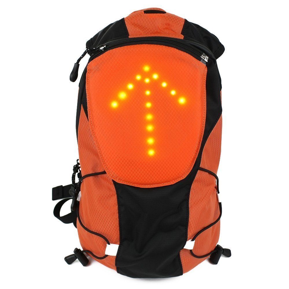 New Design Turn Signal LED Light Cycling Backpack Outdoor Hiking Backpack