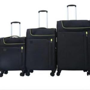 yanteng classic soft luggage trolley bag in blue color