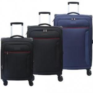 Yanteng folding fabric luggage with spinner wheels