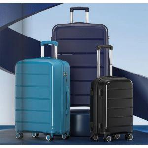 yanteng classic PP travel suitcase in blue color